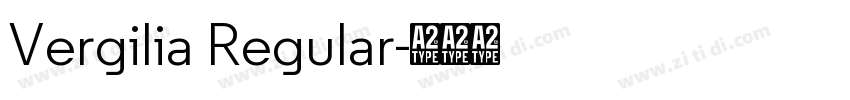 Vergilia Regular字体转换